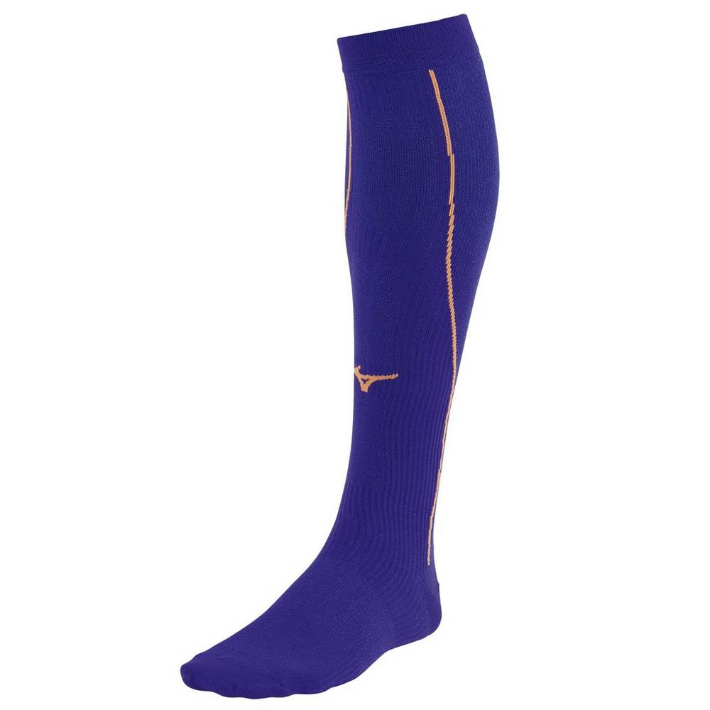 Mizuno Compression Férfi Zokni Lila/Narancssárga EJR854013